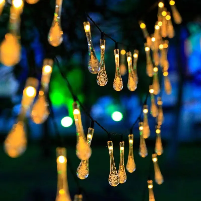 Christmas Wedding Party Garden Ramadan Water Drop Solar String Lights Waterproof Outdoor Decoration Garland Fariy Lights 2025
Christmas Wedding Party Garden Ramadan Water Drop Solar String Lights Waterproof Outdoor Decoration Garland Fariy Lights 2025
