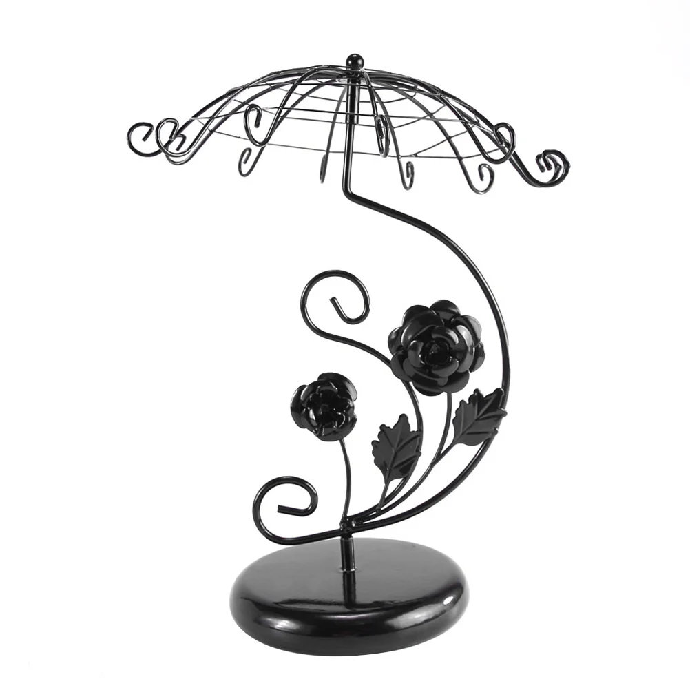 Multi-Function Umbralla Jewelry Display Stand Black Earring Necklace Bracelet Holder Organizer Space-Saving Iron Rack
Multi-Function Umbralla Jewelry Display Stand Black Earring Necklace Bracelet Holder Organizer Space-Saving Iron Rack