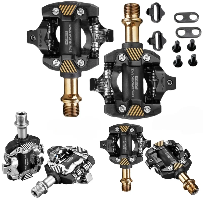 Педали с шипами для гоночной работы, серебро, золото, алюминиевая ось, легкие нейлоновые подшипники, педали без зажимов Spd с шипами для горного велосипеда
Педали с шипами для гоночной работы, серебро, золото, алюминиевая ось, легкие нейлоновые подшипники, педали без зажимов Spd с шипами для горного велосипеда