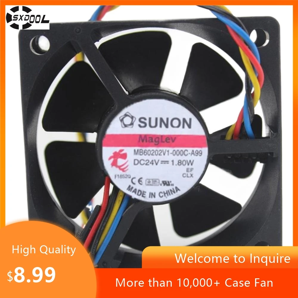 Для Sunon MB60202V1-000C-A99 24 В 1,8 Вт 6 см 60 мм вентилятор с магнитным корпусом 23 куб. футов в минуту для охлаждения
Для Sunon MB60202V1-000C-A99 24 В 1,8 Вт 6 см 60 мм вентилятор с магнитным корпусом 23 куб. футов в минуту для охлаждения