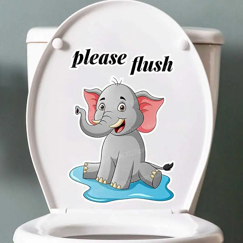 Funny Elephant Artist Self-Adhesive Toilet Cover Bathroom Wall Stickers Decorative Toilet Lid Decals for Home Decoration AA256
Funny Elephant Artist Self-Adhesive Toilet Cover Bathroom Wall Stickers Decorative Toilet Lid Decals for Home Decoration AA256