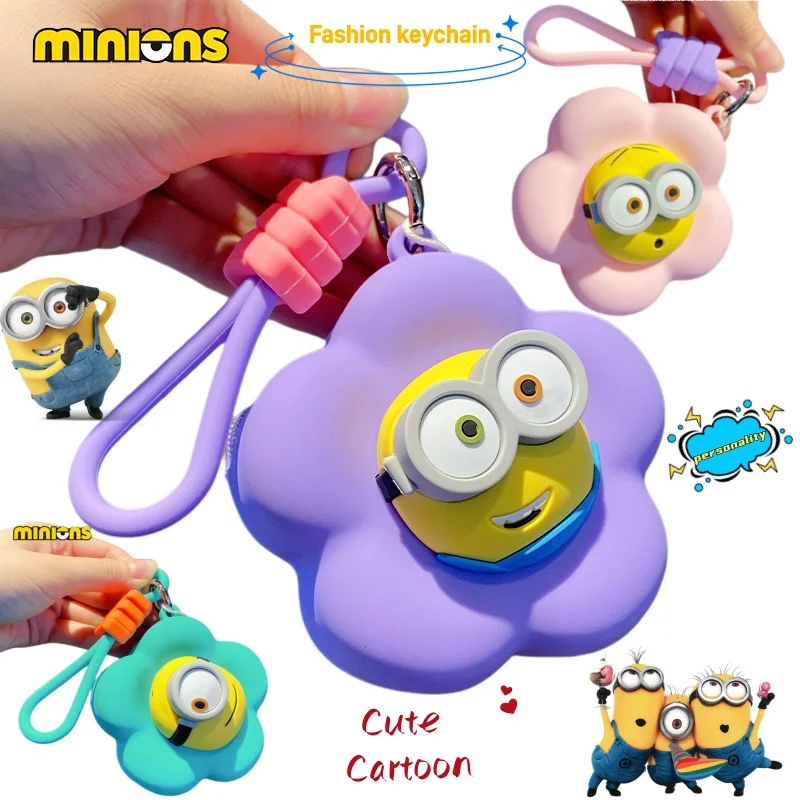 Minions Flower Keychain Cute Fashion Cartoon Personalized Creative Simple Storage Small Bag Pendant Gift for Friend's Birthday
Minions Flower Keychain Cute Fashion Cartoon Personalized Creative Simple Storage Small Bag Pendant Gift for Friend's Birthday