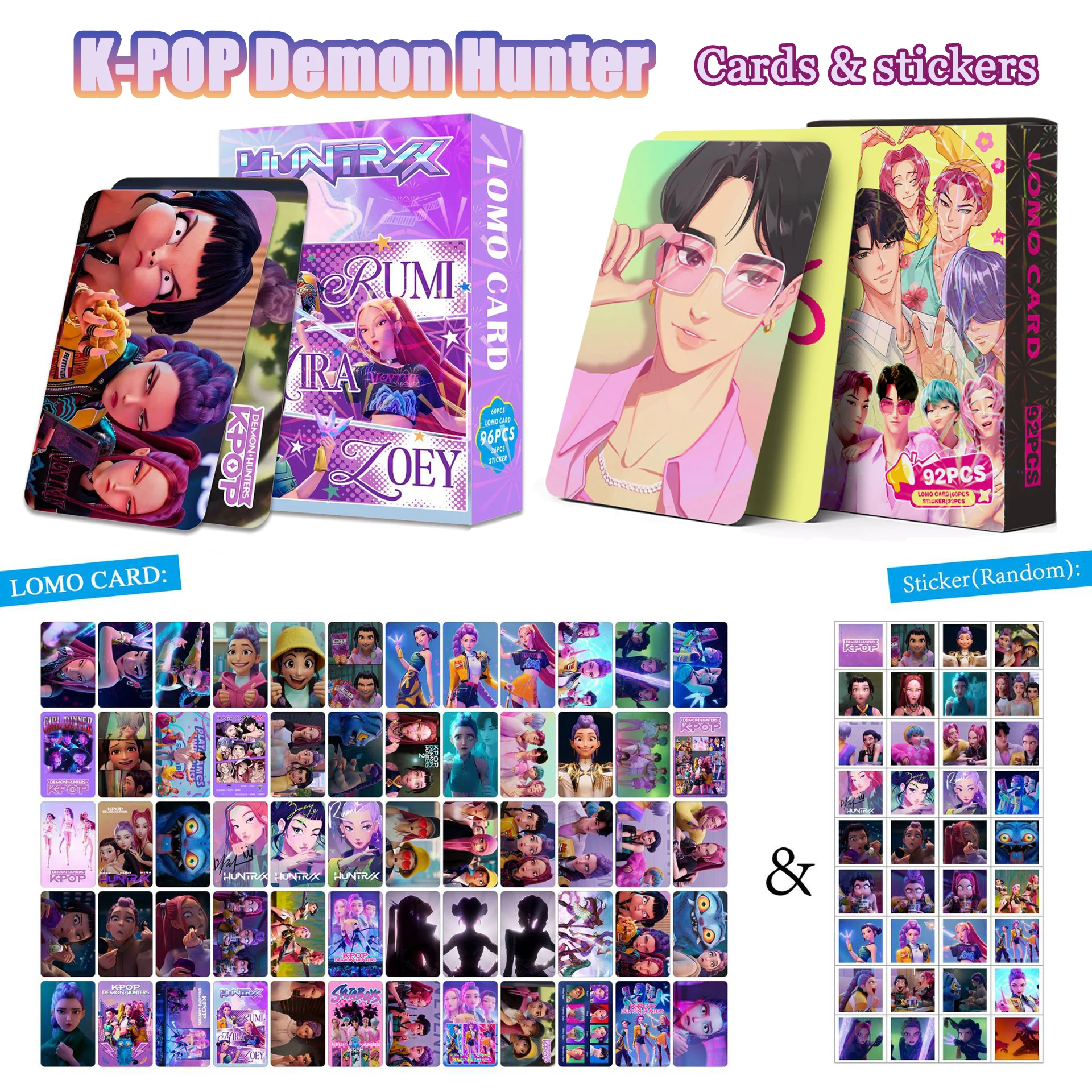 96 шт. K-POP Demon Hunter для мальчиков и игр, групповые карты и наклейки, коллекция аниме Saja Boys, наклейки для карт ЛОМО, подарок для фанатов
96 шт. K-POP Demon Hunter для мальчиков и игр, групповые карты и наклейки, коллекция аниме Saja Boys, наклейки для карт ЛОМО, подарок для фанатов