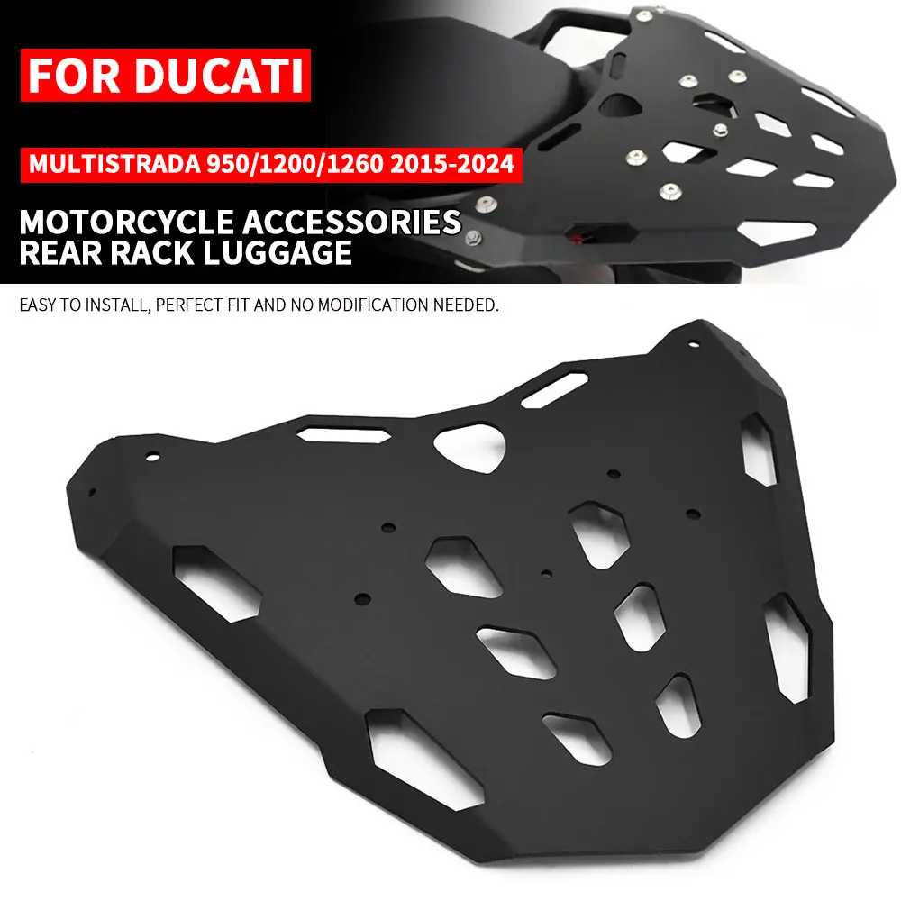 For Ducati Multistrada 950 1200 1260 2015-2024 Motorcycle Rear Luggage Rack Rear Trunk Bracket Fit on Multistrada-950 2016 2017
For Ducati Multistrada 950 1200 1260 2015-2024 Motorcycle Rear Luggage Rack Rear Trunk Bracket Fit on Multistrada-950 2016 2017