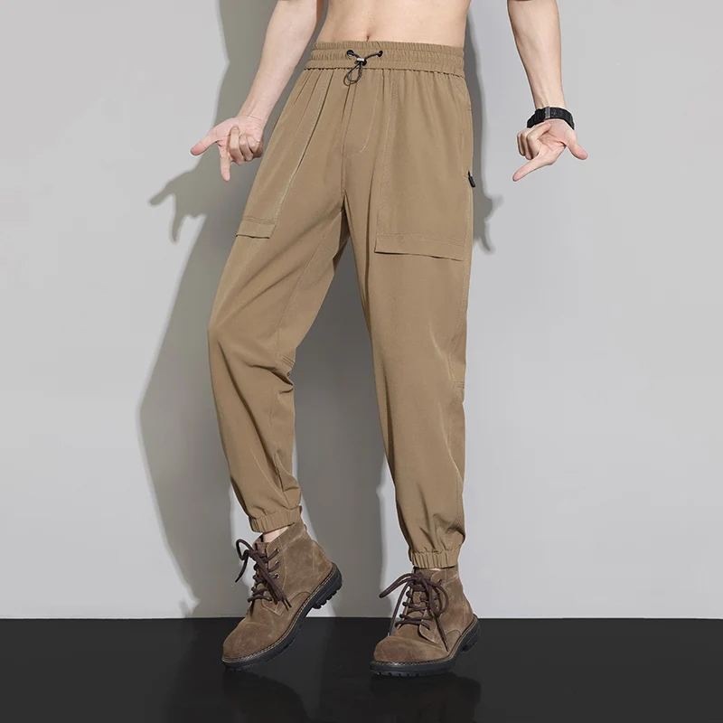 Working Sweatpants for Men the Same Summer Thin New Fashion Brand Ice Silk Loose Trousers Sports Nine-point Casual Trousers
Working Sweatpants for Men the Same Summer Thin New Fashion Brand Ice Silk Loose Trousers Sports Nine-point Casual Trousers