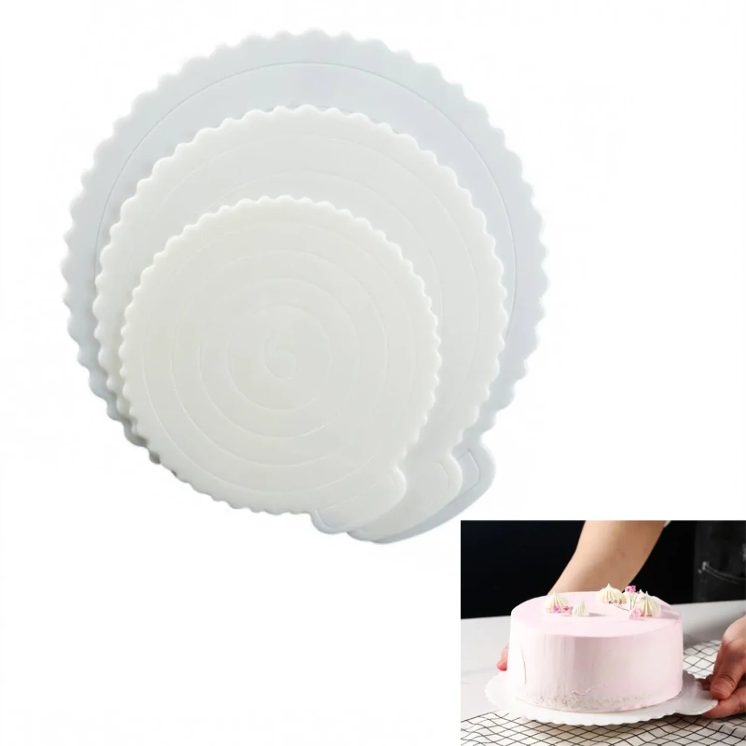 Reusable Cake Base Holder Round Cake Board BPA Free Plastic 8 10 12 Inch Cakes Accessories Cardboard Base Stand Decor
Reusable Cake Base Holder Round Cake Board BPA Free Plastic 8 10 12 Inch Cakes Accessories Cardboard Base Stand Decor