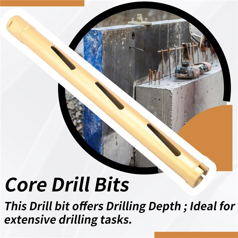 ABLJ 30Mm Dry Core Drill Bits For Cured Concrete With Rebar Brick Blonck Masonry Etc 370Mm Drilling Depth
ABLJ 30Mm Dry Core Drill Bits For Cured Concrete With Rebar Brick Blonck Masonry Etc 370Mm Drilling Depth