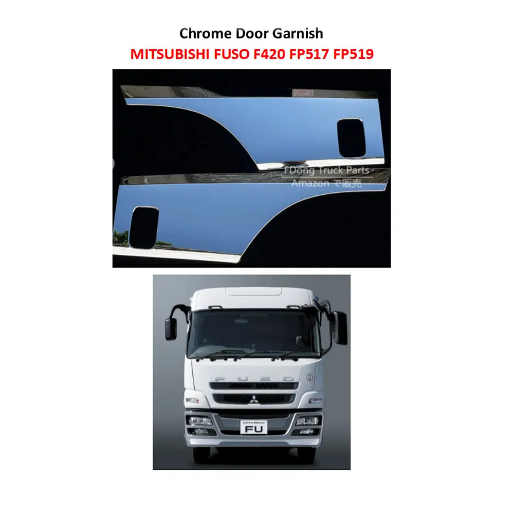 FDONG 1 Set 2 Pcs Chrome Door Garnish for MITSUBISHI FUSO F420 FP517 FP519
FDONG 1 Set 2 Pcs Chrome Door Garnish for MITSUBISHI FUSO F420 FP517 FP519