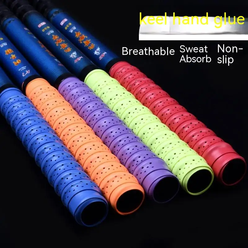 Laminated Perforated Badminton Hand Glue, Breathable Fishing Rod Grip, Non Slip Sweat Absorbing Band, Buy One Get One Free, 1.1m
Laminated Perforated Badminton Hand Glue, Breathable Fishing Rod Grip, Non Slip Sweat Absorbing Band, Buy One Get One Free, 1.1m