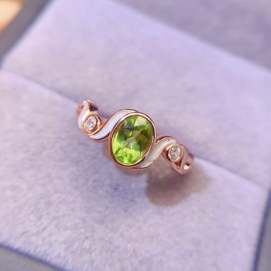 KJJEAXCMY Natural Peridot S925 silver exquisitely Ring Full of luster Simple, elegant and high-end Bestseller Birthday present
KJJEAXCMY Natural Peridot S925 silver exquisitely Ring Full of luster Simple, elegant and high-end Bestseller Birthday present