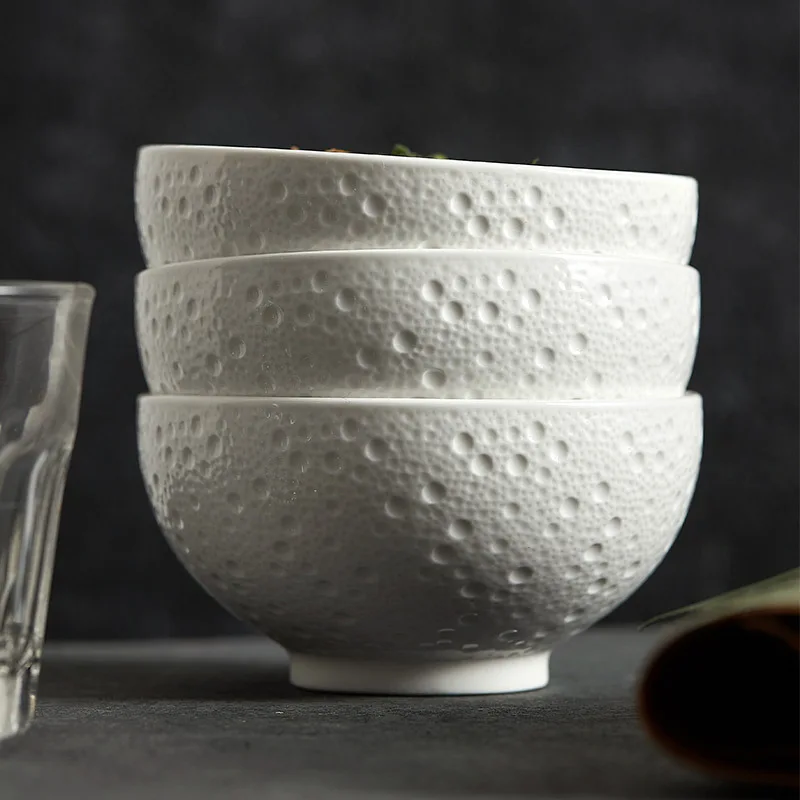 White ceramic rice bowl, household breakfast bowl, simple high-end sense tableware, small bowl, personal bowl, spoon
White ceramic rice bowl, household breakfast bowl, simple high-end sense tableware, small bowl, personal bowl, spoon