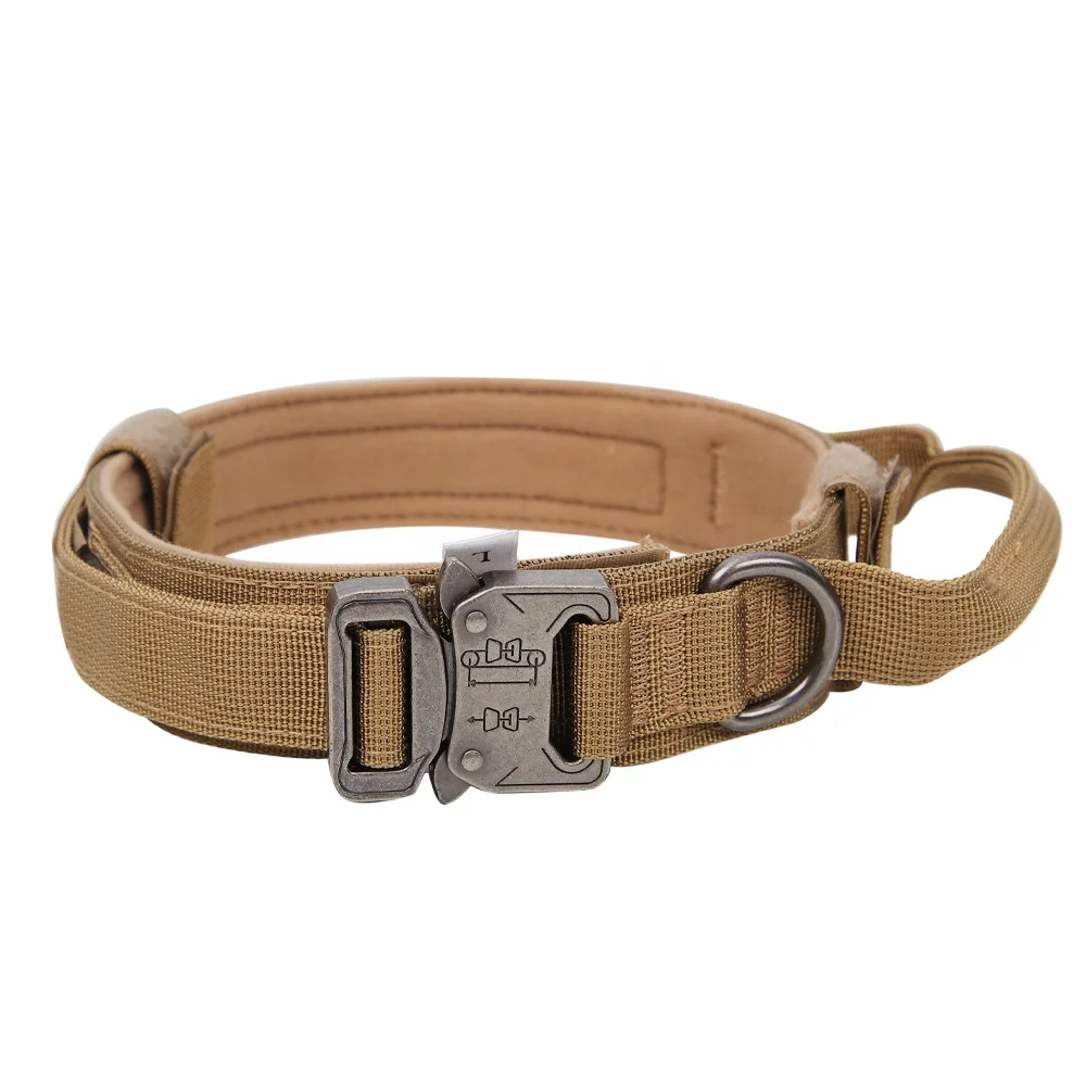 Hot Sale Tactical Dog Collar, With Handle & Heavy Metal Buckle
Hot Sale Tactical Dog Collar, With Handle & Heavy Metal Buckle