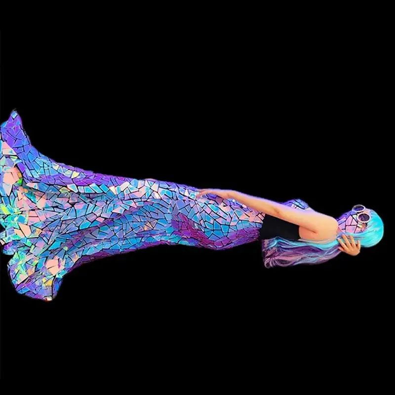 Laser Mirror Sequins Long Dress Model Singer Stage Costume Banquet Party Sleeveless Evening Dresses Drag Queen Outfit
Laser Mirror Sequins Long Dress Model Singer Stage Costume Banquet Party Sleeveless Evening Dresses Drag Queen Outfit