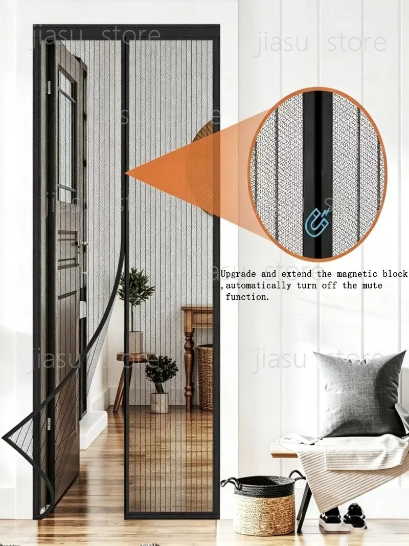 New magnetic door screen, center opening door, reinforced weight, mosquito proof, door curtain, black, durable, diamond mesh
New magnetic door screen, center opening door, reinforced weight, mosquito proof, door curtain, black, durable, diamond mesh