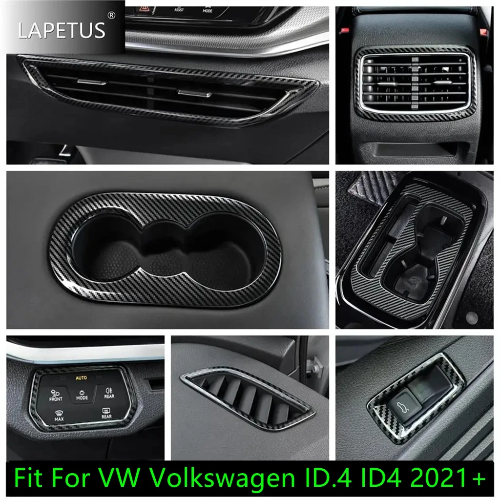 Carbon Fiber Trunk Control Button / Water Cup / Head Lights Switch Accessories Cover Trim For VW Volkswagen ID.4 ID4 2021 - 2024
Carbon Fiber Trunk Control Button / Water Cup / Head Lights Switch Accessories Cover Trim For VW Volkswagen ID.4 ID4 2021 - 2024