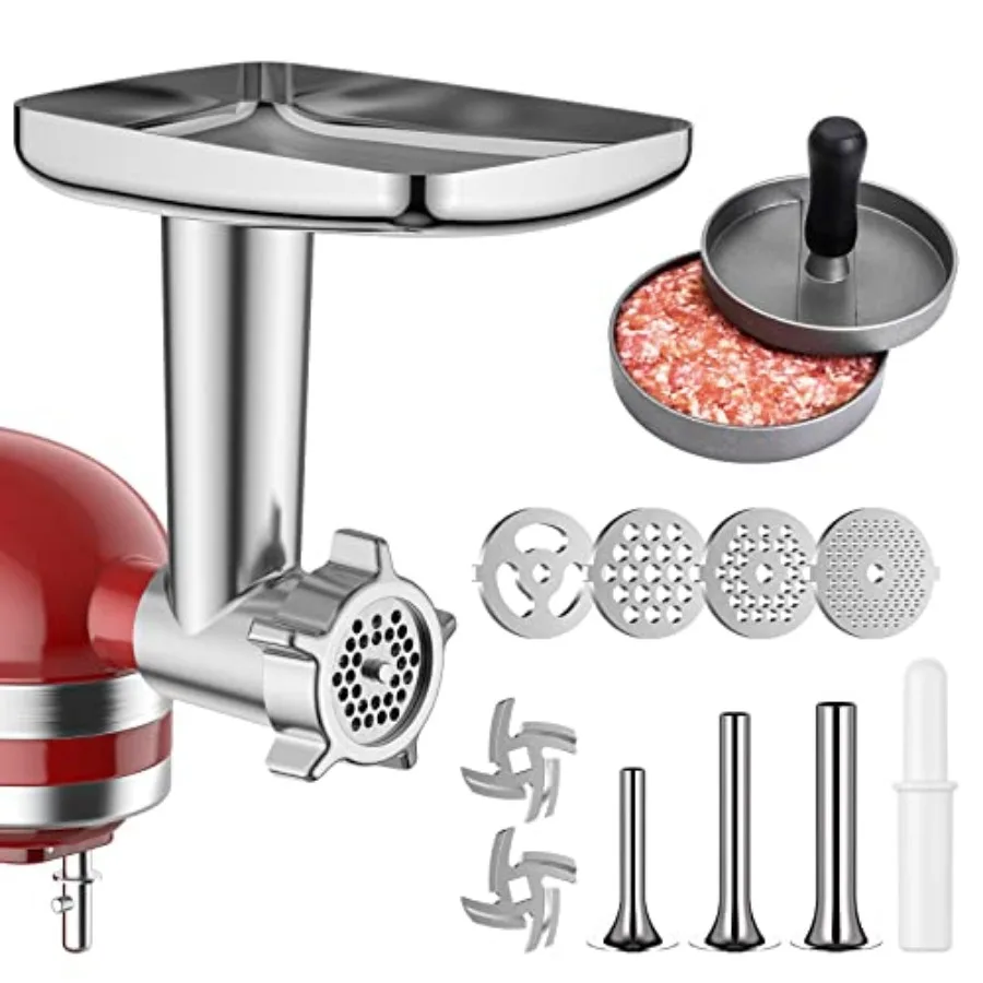 Metal Meat Grinder Attachment For KitchenAid Stand Mixer Sausage Stuffer Burger Press Food Grinder Attachment for Kitchen Aid A
Metal Meat Grinder Attachment For KitchenAid Stand Mixer Sausage Stuffer Burger Press Food Grinder Attachment for Kitchen Aid A