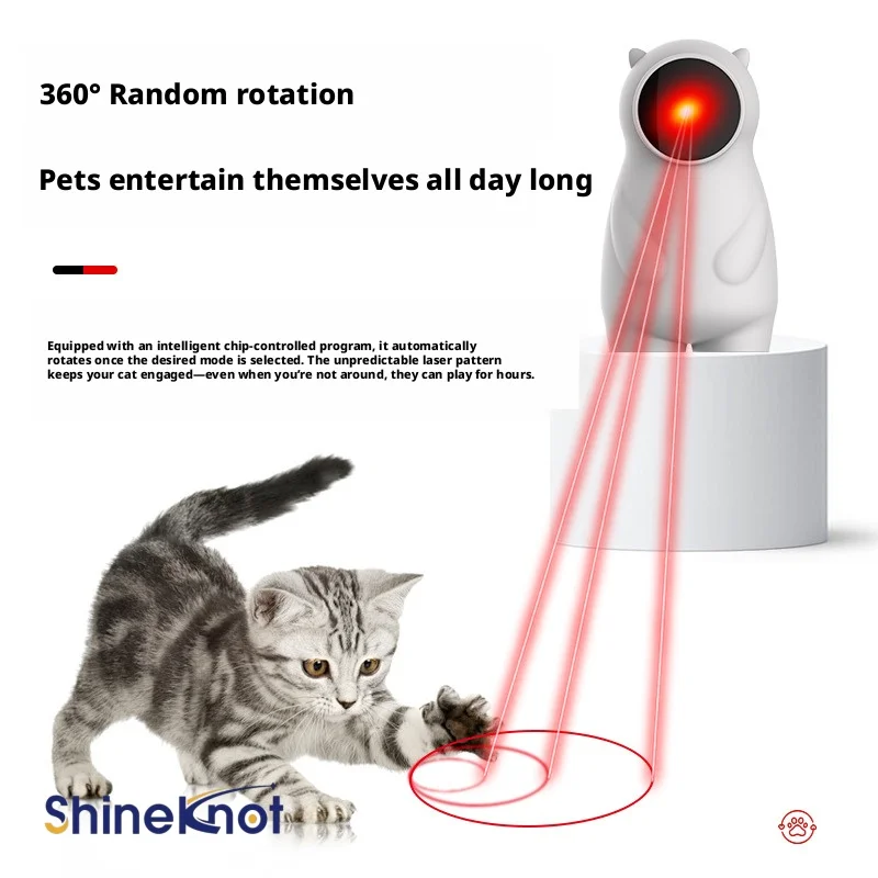 SHINEKNOT Automatic Infrared Cat Teasing Device Laser Light Interactive Cat Toy Electric Self Entertaining Cat And Dog Toy
SHINEKNOT Automatic Infrared Cat Teasing Device Laser Light Interactive Cat Toy Electric Self Entertaining Cat And Dog Toy