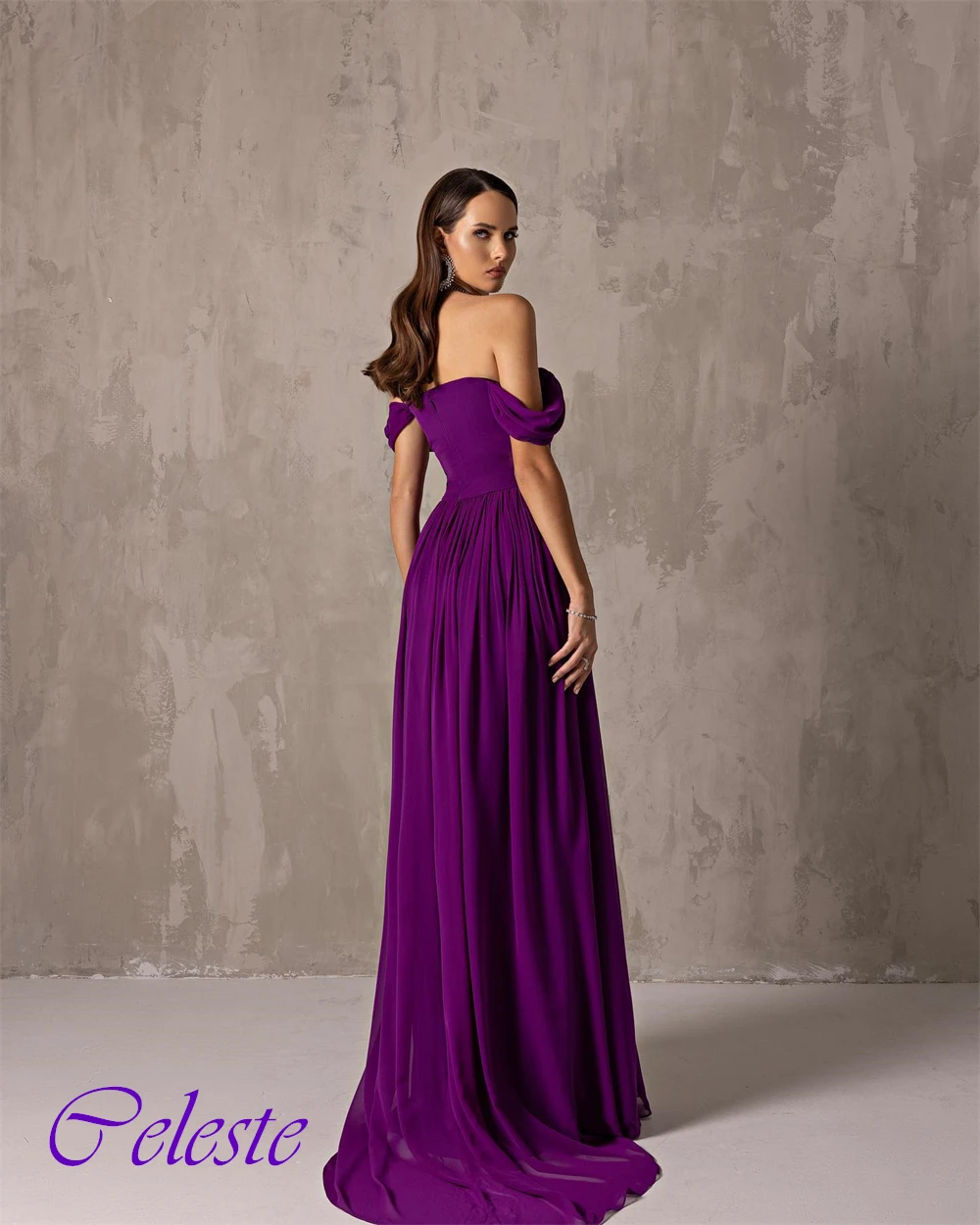 Customized V-Neck Chiffon Off the Shoulder A-Line Evening Dress Classic Tiered Party Dresses Temperament Special Occasion Gowns
Customized V-Neck Chiffon Off the Shoulder A-Line Evening Dress Classic Tiered Party Dresses Temperament Special Occasion Gowns