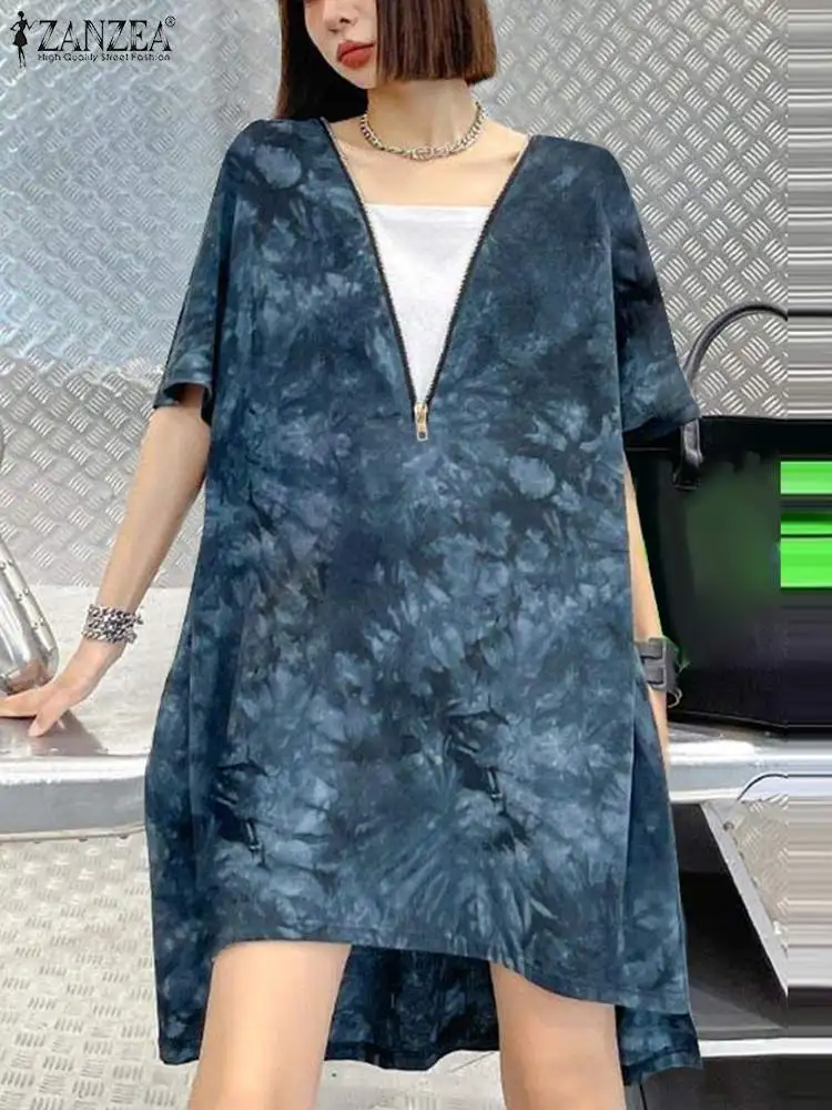 ZANZEA Fashion V-neck Dress Women Casual Printing Fake Two Pieces Vetidos Vintage Summer Holiday Dress 2024 Baggy Irregular Robe
ZANZEA Fashion V-neck Dress Women Casual Printing Fake Two Pieces Vetidos Vintage Summer Holiday Dress 2024 Baggy Irregular Robe