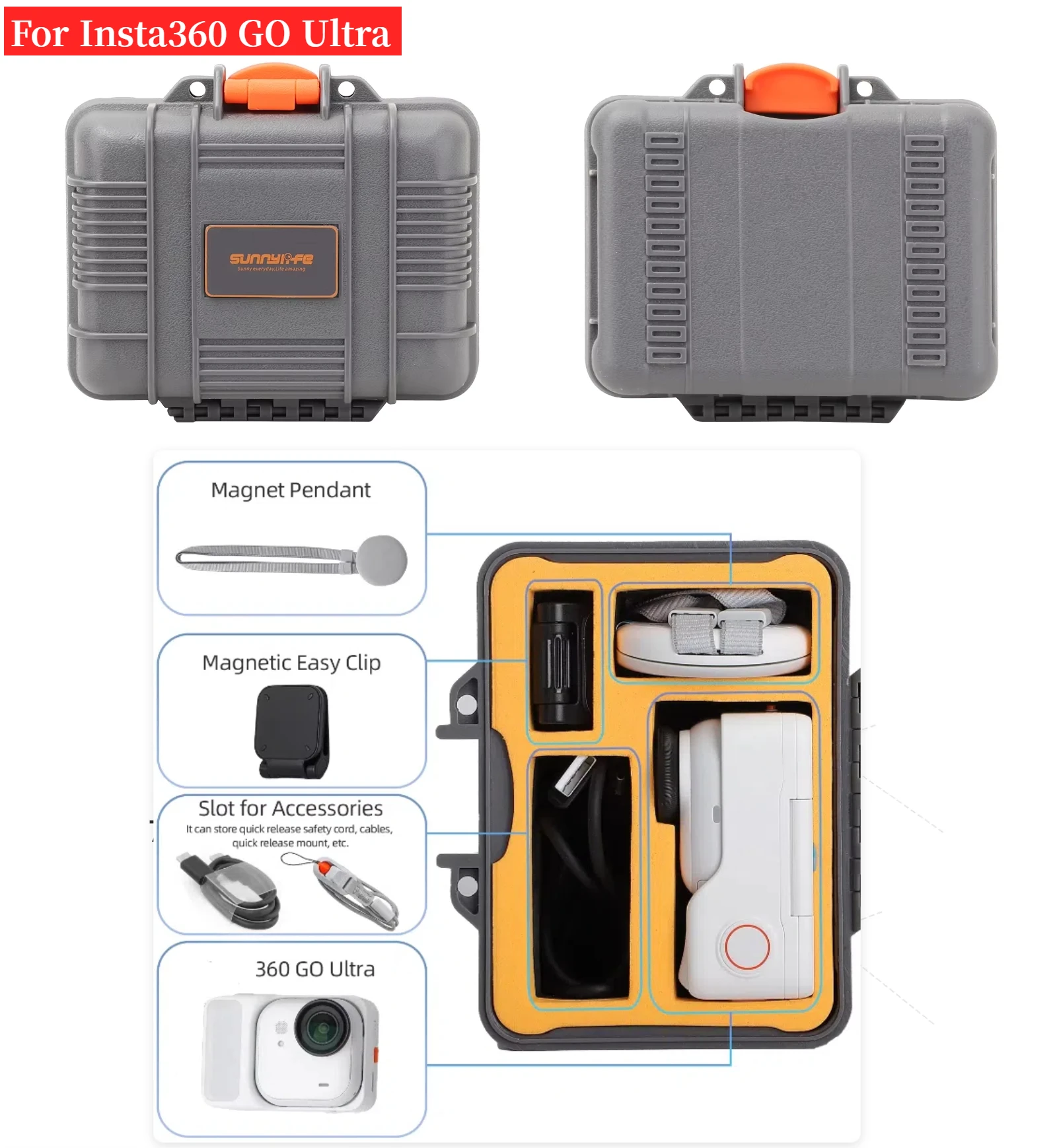 For Insta360 GO Ultra Mini Organizer Waterproof Safety Carry Case Storage Bag Accessories
For Insta360 GO Ultra Mini Organizer Waterproof Safety Carry Case Storage Bag Accessories