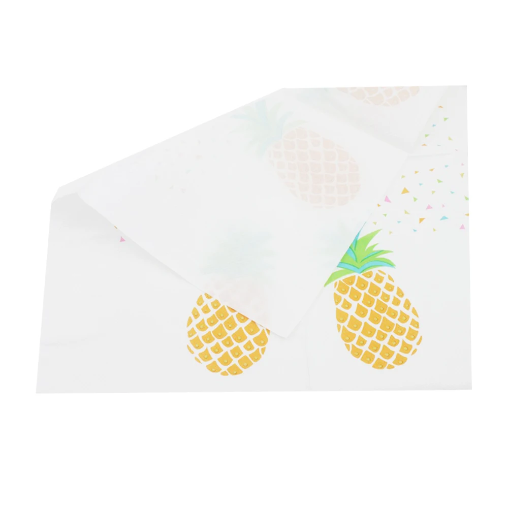 100 Pcs 5 Bags Colorful Pineapple Paper Napkins Birthday Party Supplies Eco Friendly Unique Design Cartoon Print Tissue Wedding
100 Pcs 5 Bags Colorful Pineapple Paper Napkins Birthday Party Supplies Eco Friendly Unique Design Cartoon Print Tissue Wedding