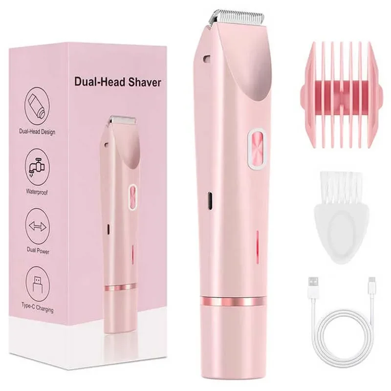 New Waterproof Rechargeable Electric Shaver Mini Women Bikini Trimmer Body Hair Remover Mini Double Headed Electric Epilator
New Waterproof Rechargeable Electric Shaver Mini Women Bikini Trimmer Body Hair Remover Mini Double Headed Electric Epilator