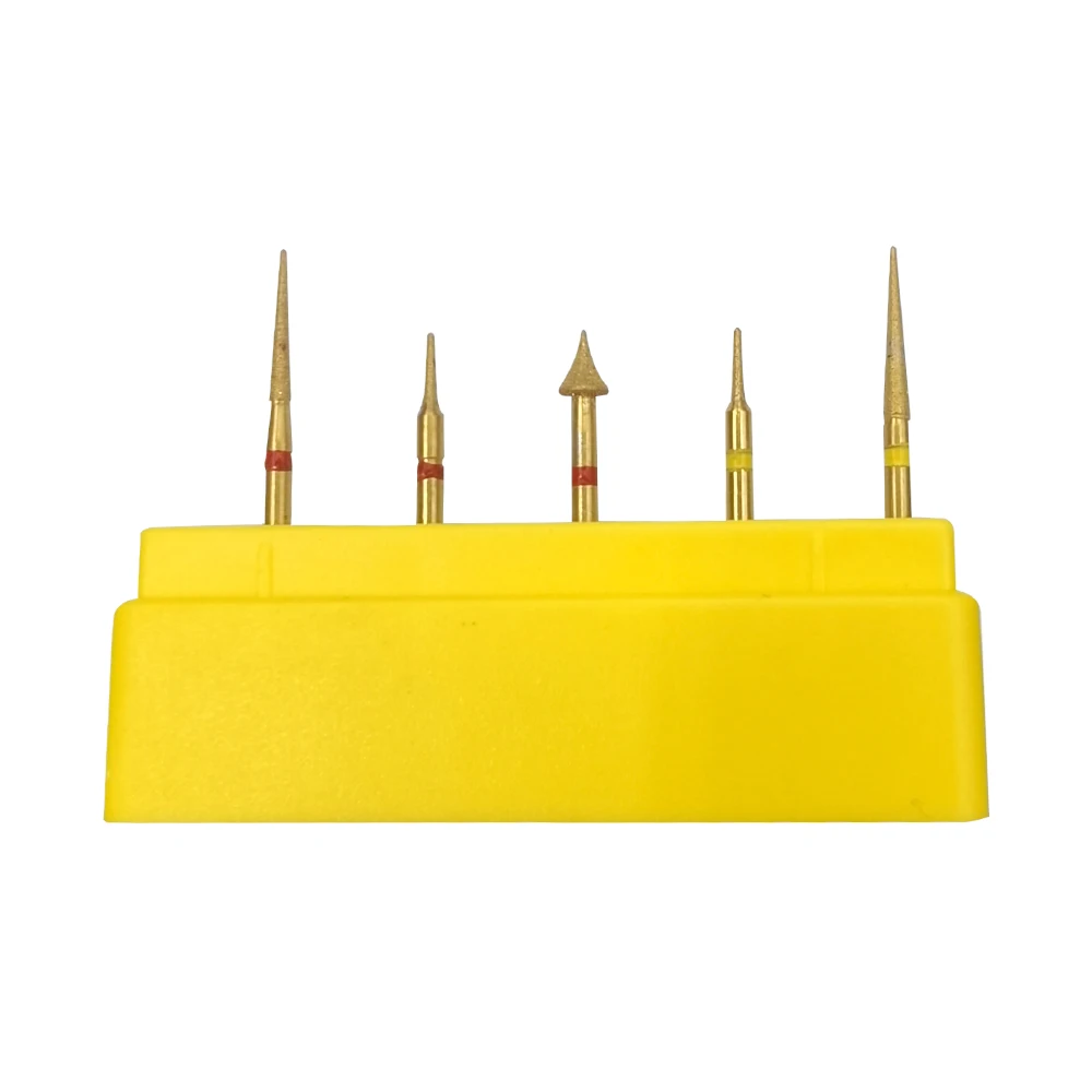 Dental Diamond Burs Golden for Teeth Porcelain Ceramics Composite Polishing Burs 5pcs/Set Dental Lab Material
Dental Diamond Burs Golden for Teeth Porcelain Ceramics Composite Polishing Burs 5pcs/Set Dental Lab Material