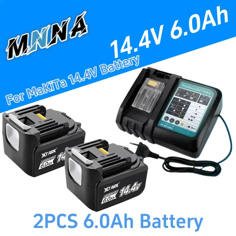 14.4V 6.0Ah Rechargeable Li-Ion Battery For Makita 14V Power Tools 5000mAh BL1460 BL1430 1415 194066-1
14.4V 6.0Ah Rechargeable Li-Ion Battery For Makita 14V Power Tools 5000mAh BL1460 BL1430 1415 194066-1