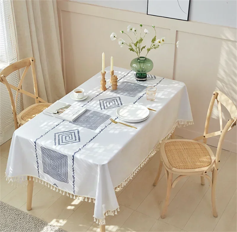 Bohemian Tablecloth Geometric Cotton Linen Rectangular Dining Table Cover Tassel Table Cloth Kitchen Table Decor
Bohemian Tablecloth Geometric Cotton Linen Rectangular Dining Table Cover Tassel Table Cloth Kitchen Table Decor