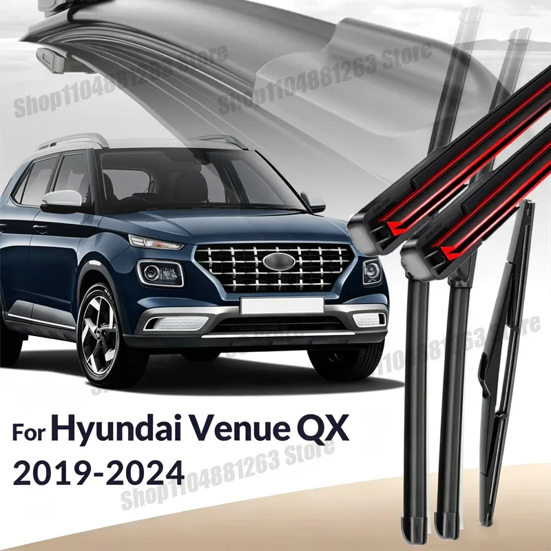 24"+18"+12" Wiper Blades Set All Weather Replacement Parts For Hyundai Venue QX 2019-2024
24"+18"+12" Wiper Blades Set All Weather Replacement Parts For Hyundai Venue QX 2019-2024