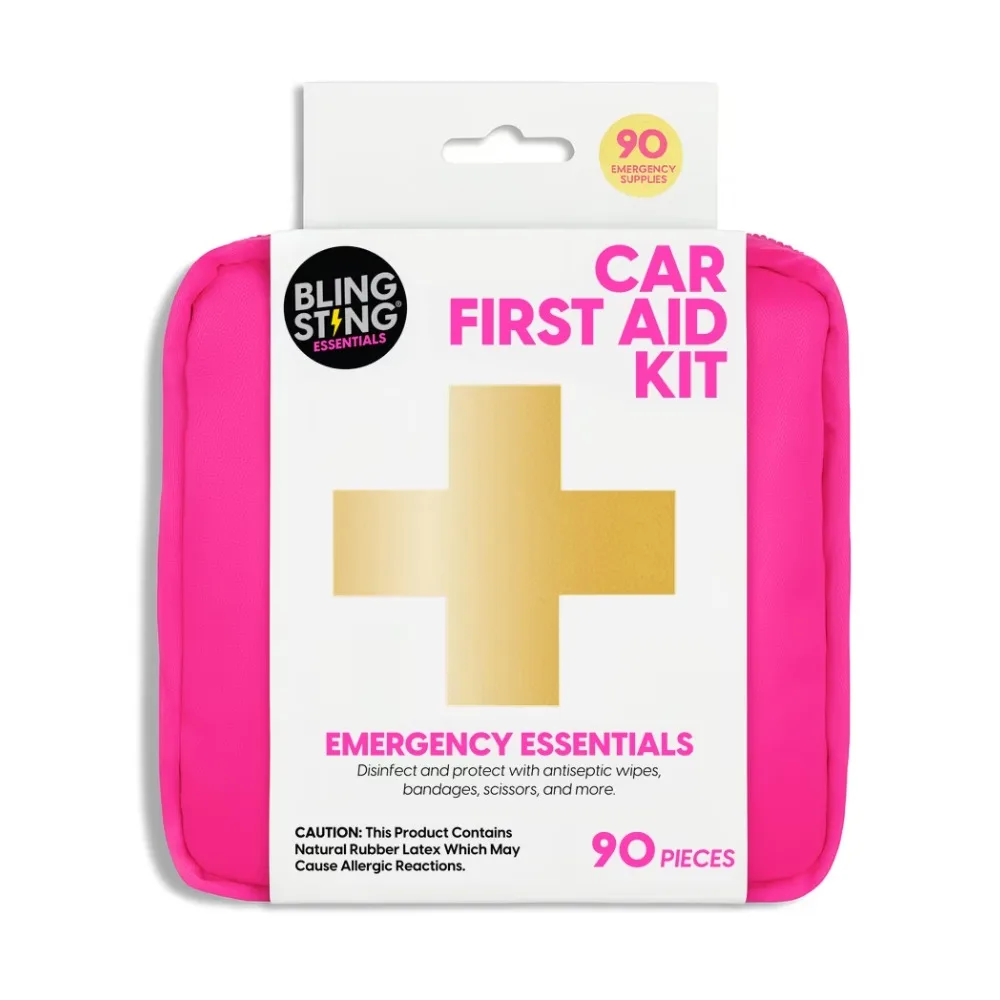 Pink Car First Aid Kit 90 Pieces Emergency Safety Kit for Vehicle Auto Travel with Bandages Scissors Tweezers Antiseptic Wipes for Women Men Family Portable Compact 5x5x2 Inch Car Accessories
Pink Car First Aid Kit 90 Pieces Emergency Safety Kit for Vehicle Auto Travel with Bandages Scissors Tweezers Antiseptic Wipes for Women Men Family Portable Compact 5x5x2 Inch Car Accessories