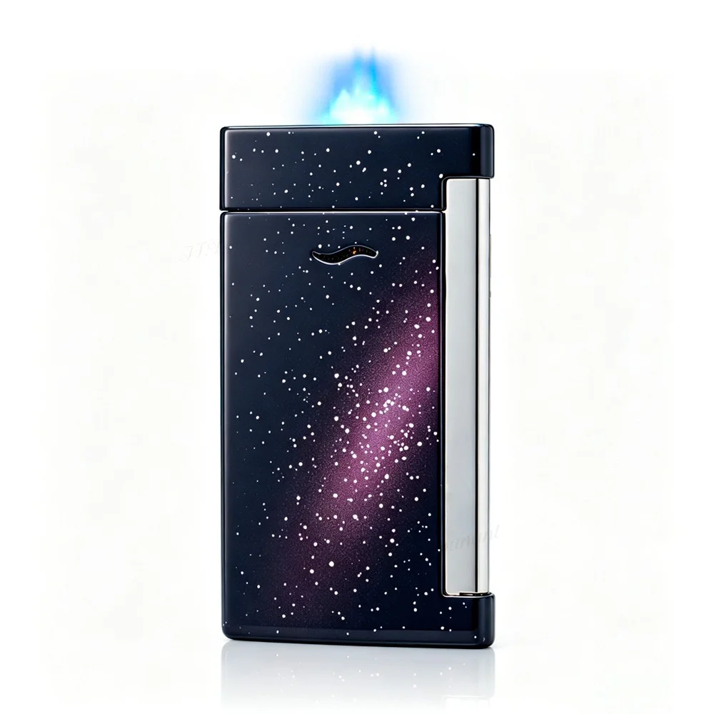 Metal Slim windproof gas lighters fantasy starry sky Minimalist Portable butane torch lighters Smoking accessories Men gift
Metal Slim windproof gas lighters fantasy starry sky Minimalist Portable butane torch lighters Smoking accessories Men gift