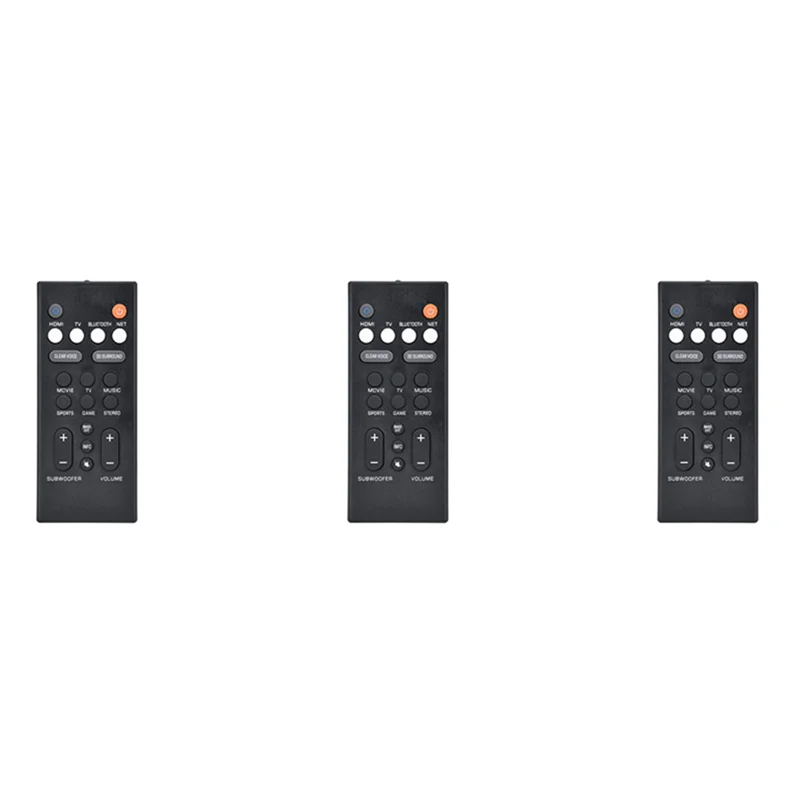 3X пульт дистанционного управления с динамиком для Yamaha YAS-209 YAS-109 Echo Wall Audio, замена пульта дистанционного управления ATS-2090
3X пульт дистанционного управления с динамиком для Yamaha YAS-209 YAS-109 Echo Wall Audio, замена пульта дистанционного управления ATS-2090