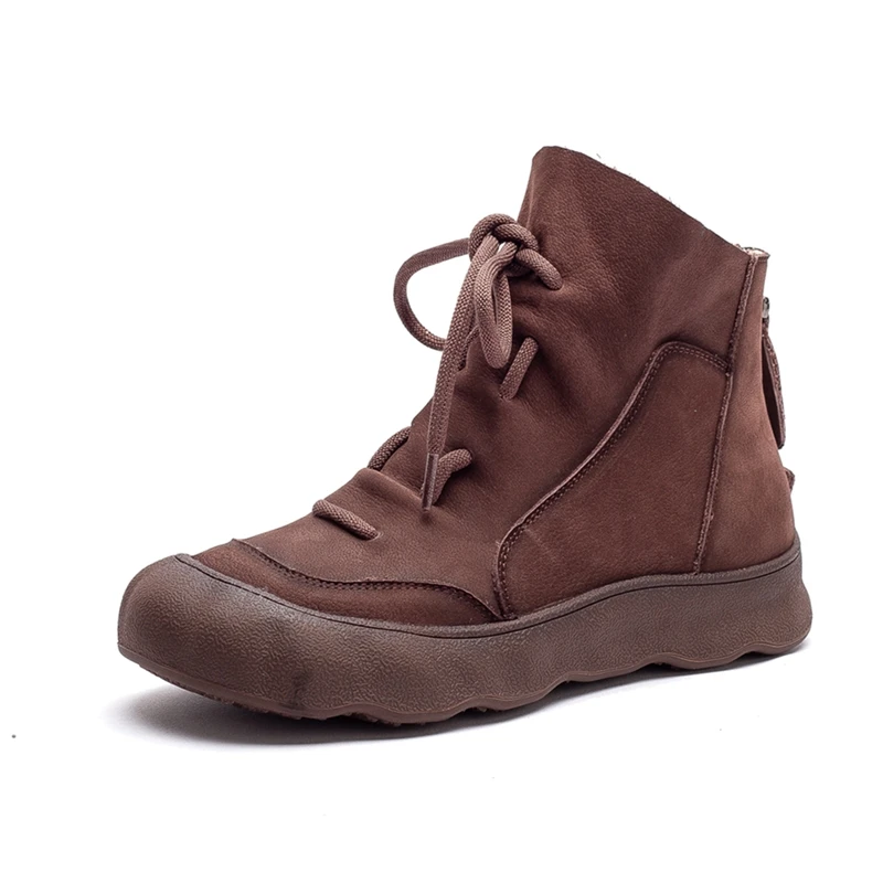 AIYUQI Women Ankle Boots 2025 Genuine Lenther Women Booties Non-slip Vintage Lace-Up Large Size Flats Female Motorcycle Boots
AIYUQI Women Ankle Boots 2025 Genuine Lenther Women Booties Non-slip Vintage Lace-Up Large Size Flats Female Motorcycle Boots