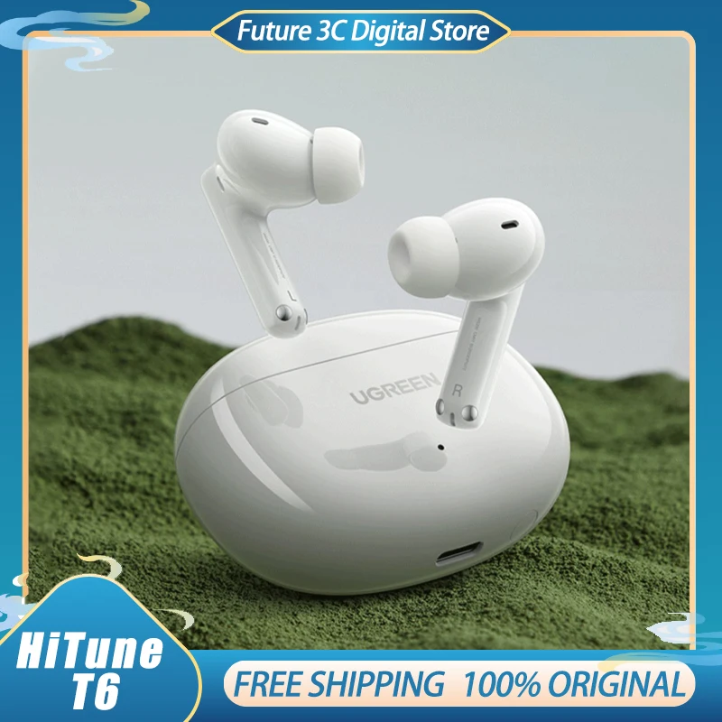 UGREEN HiTune T6 Wireless Bluetooth 5.3 Earphones Hi-Res TWS Earphones LDAC ANC Active Noise Cancellation Earbuds Customize
UGREEN HiTune T6 Wireless Bluetooth 5.3 Earphones Hi-Res TWS Earphones LDAC ANC Active Noise Cancellation Earbuds Customize
