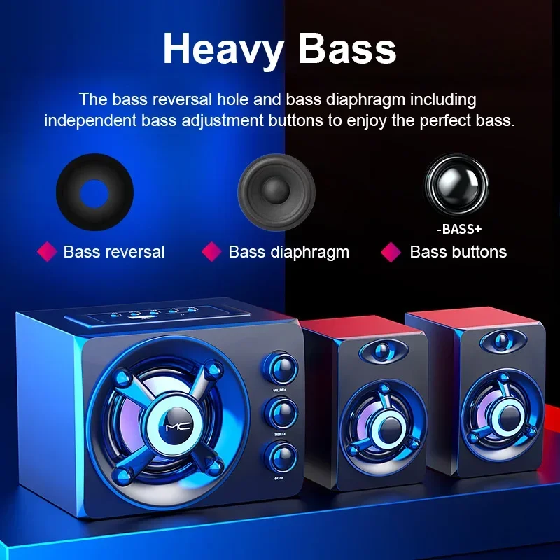 Wireless Bluetooth Audio Home Theater Surround Sound Bar TV HIFI 3D Stereo Speakers Colorful LED Heavy Light AUX USB Wired
Wireless Bluetooth Audio Home Theater Surround Sound Bar TV HIFI 3D Stereo Speakers Colorful LED Heavy Light AUX USB Wired