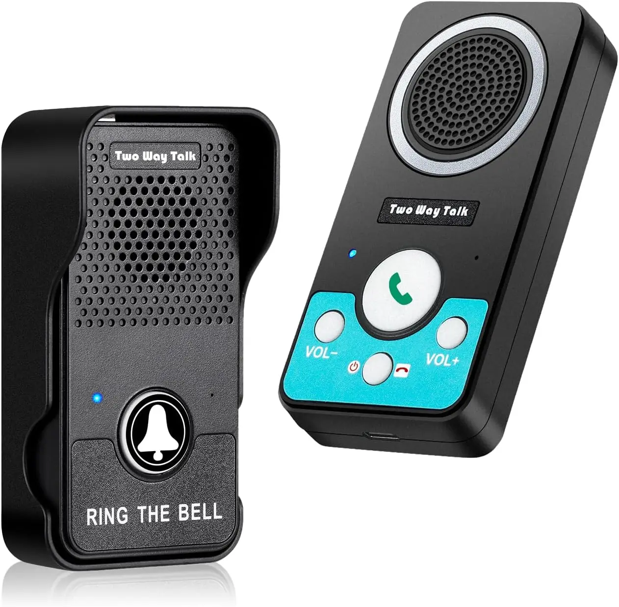 Wireless Doorbell with Speaker, 2-Way Audio, Hands-Free Talk, 1300Ft Range, 8 Volume Levels, 4 Chimes for Home Office Classroom
Wireless Doorbell with Speaker, 2-Way Audio, Hands-Free Talk, 1300Ft Range, 8 Volume Levels, 4 Chimes for Home Office Classroom