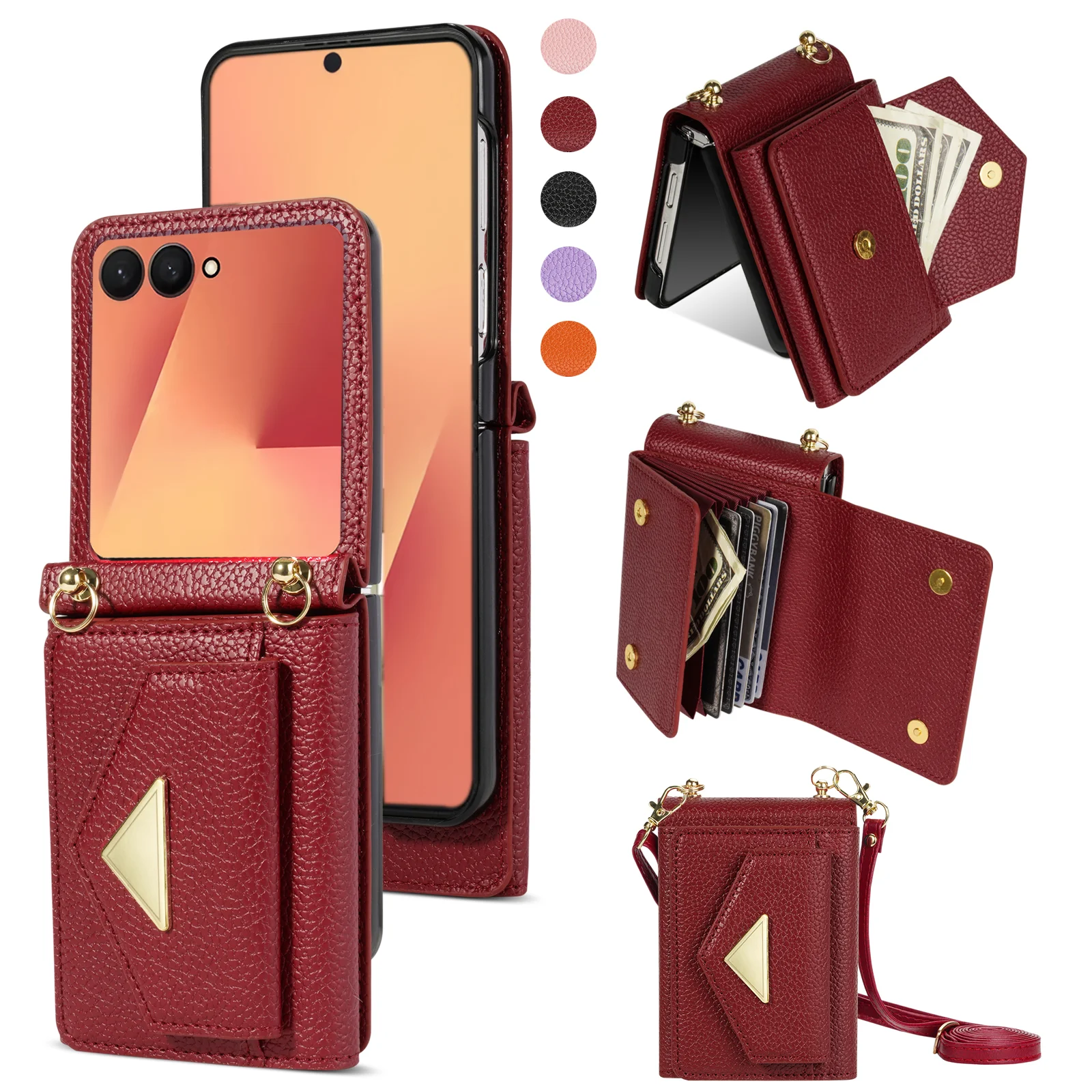 Кожаный чехол через плечо для Samsung Galaxy Z Flip 7 FE 6 5 4 3 5G Z Flip7FE Card Solt Wallet с длинным ремешком для телефона
Кожаный чехол через плечо для Samsung Galaxy Z Flip 7 FE 6 5 4 3 5G Z Flip7FE Card Solt Wallet с длинным ремешком для телефона