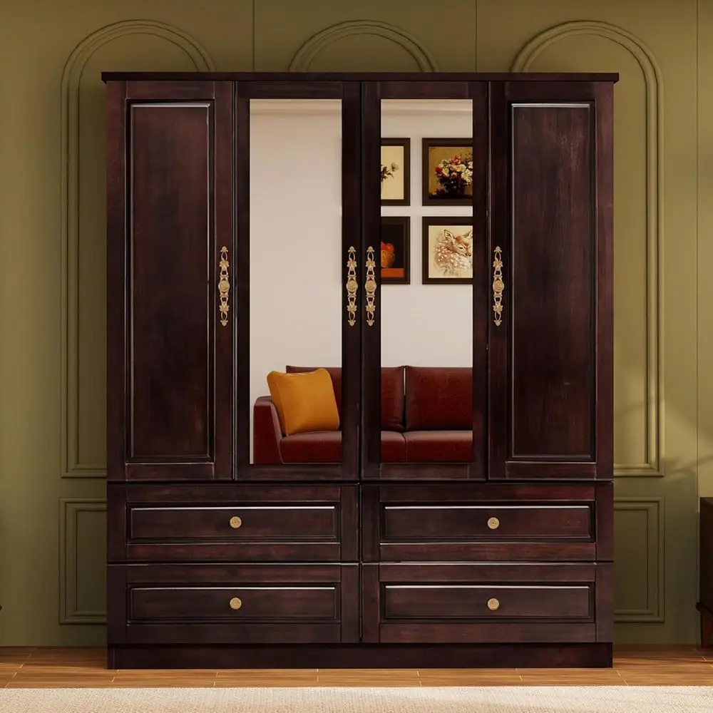 Solid Wood Armoire Wardrobe Closet: 70.87"Large Wardrobe Cabinet Storage,Clothes Organizer with Mirror,Do,Shelves,Hanging Rods a
Solid Wood Armoire Wardrobe Closet: 70.87"Large Wardrobe Cabinet Storage,Clothes Organizer with Mirror,Do,Shelves,Hanging Rods a
