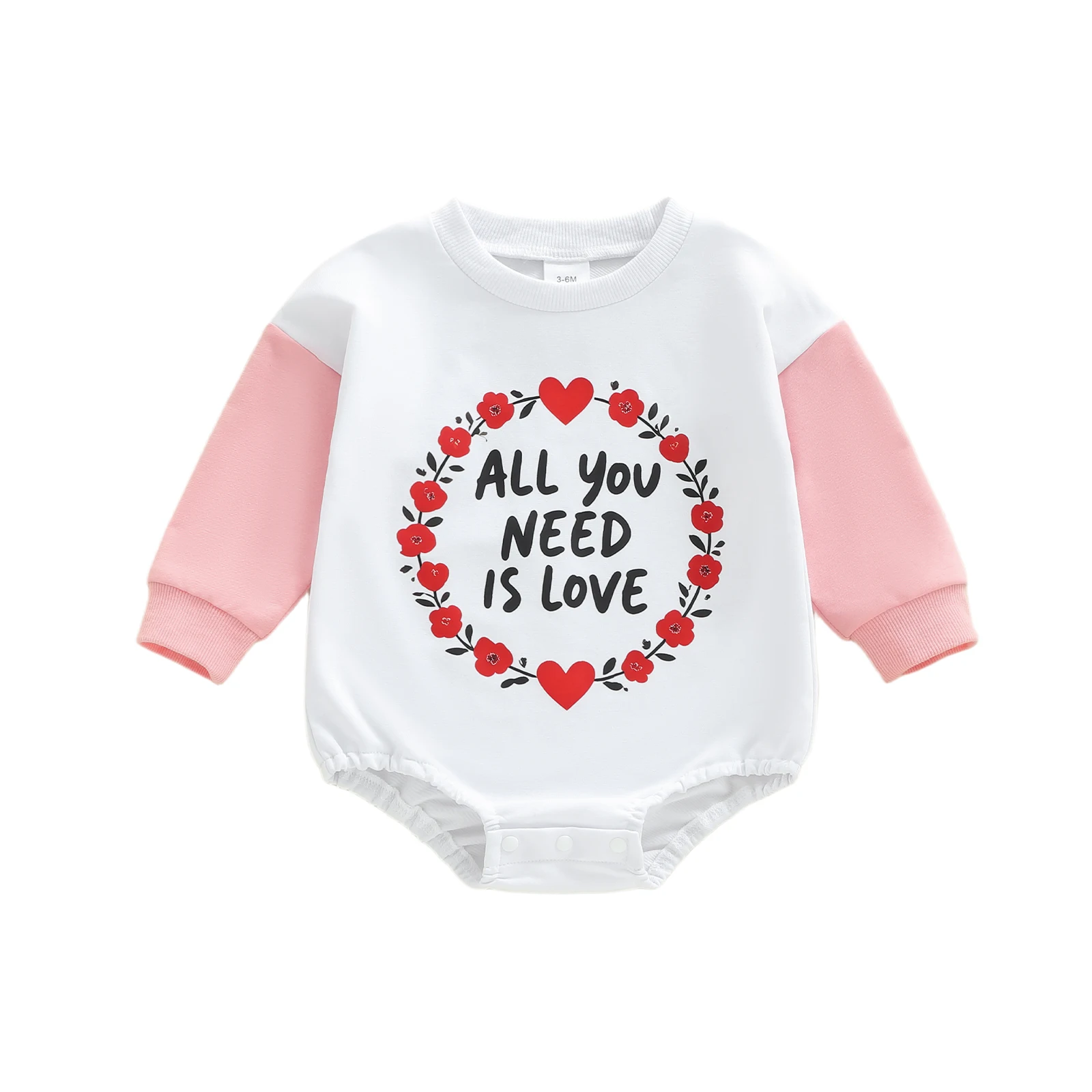 ViSgogo Baby Boys Girls Romper Long Sleeve Round Neck Heart Flower Wreath Print Bodysuit Newborn Playsuit
ViSgogo Baby Boys Girls Romper Long Sleeve Round Neck Heart Flower Wreath Print Bodysuit Newborn Playsuit