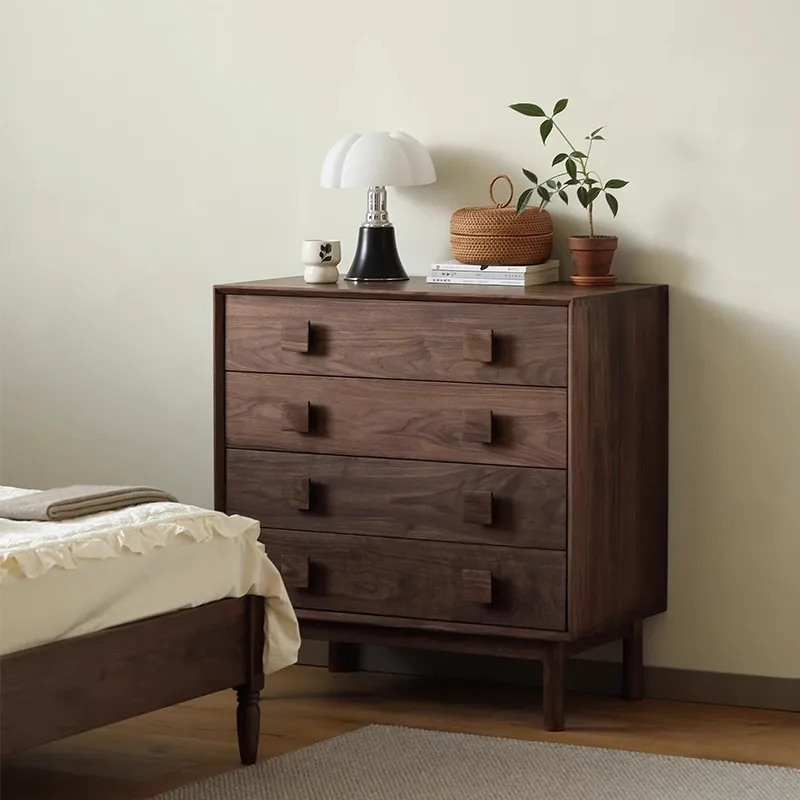 *Walnut Four-chest Cabinet, Chessboard Storage, All Solid Wood Bedside Cabinet, Modern Simple Bedroom Storage Cabinet
*Walnut Four-chest Cabinet, Chessboard Storage, All Solid Wood Bedside Cabinet, Modern Simple Bedroom Storage Cabinet