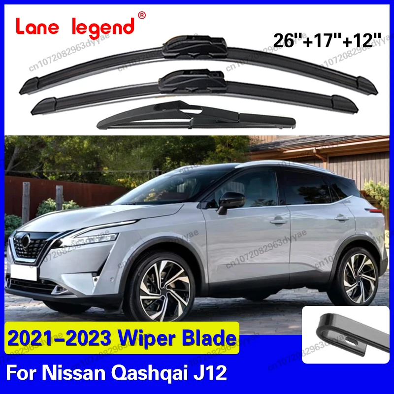 For Nissan Qashqai J12 2021 2022 2023 Front Rear Windshield Wiper Blades 3PCS Windscreen Window Accessories
For Nissan Qashqai J12 2021 2022 2023 Front Rear Windshield Wiper Blades 3PCS Windscreen Window Accessories