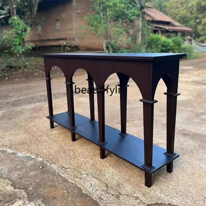 Retro French style solid wood entrance table, home designer retro style entrance table, living room entrance table
Retro French style solid wood entrance table, home designer retro style entrance table, living room entrance table
