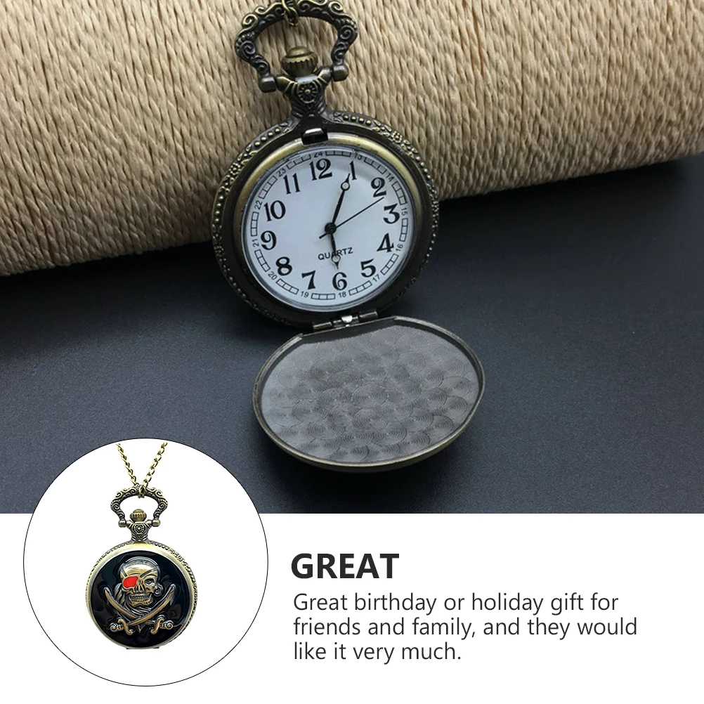 Vintage Skull Pocket Watch for Men Quartz Movement Retro Fashion Hanging Keychain Pendant Accurate Timing Durable Alloy Case
Vintage Skull Pocket Watch for Men Quartz Movement Retro Fashion Hanging Keychain Pendant Accurate Timing Durable Alloy Case