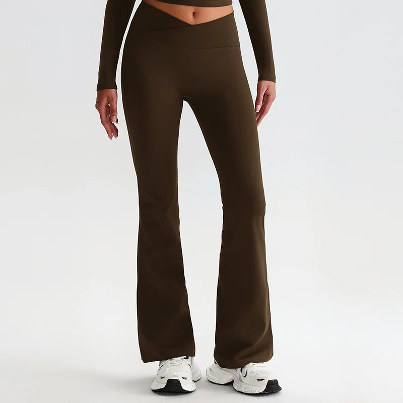 Women Flared Yoga Pants Front Cross Waist Boot Cut High Waist Fitness Leggings Tummy Control Sportswear
Women Flared Yoga Pants Front Cross Waist Boot Cut High Waist Fitness Leggings Tummy Control Sportswear