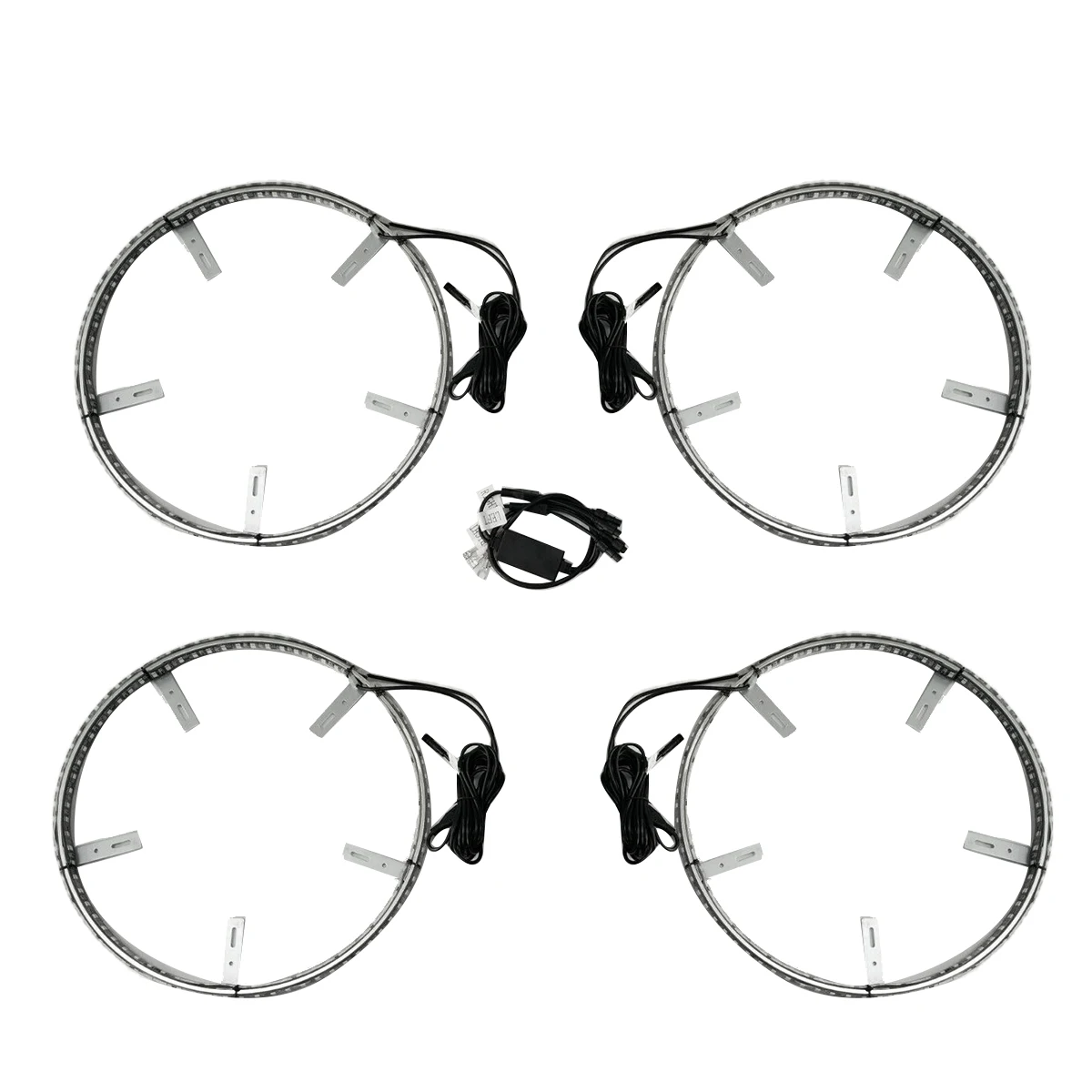 4Pcs 15.5 Inch LED Wheel Ring Light Wheel Hub Atmosphere Light Decorative Light IP68 RGB Color 600LED Bluetooth Control
4Pcs 15.5 Inch LED Wheel Ring Light Wheel Hub Atmosphere Light Decorative Light IP68 RGB Color 600LED Bluetooth Control