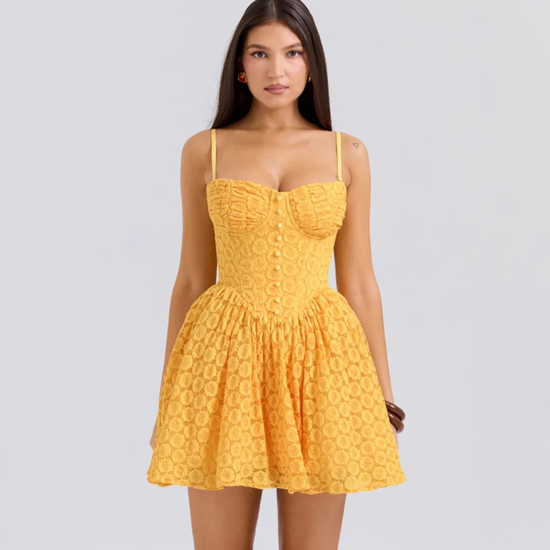 Sexy Lace Jacquard Dress Pure Desire Backless A-line Puffy Short Princess Dress
Sexy Lace Jacquard Dress Pure Desire Backless A-line Puffy Short Princess Dress