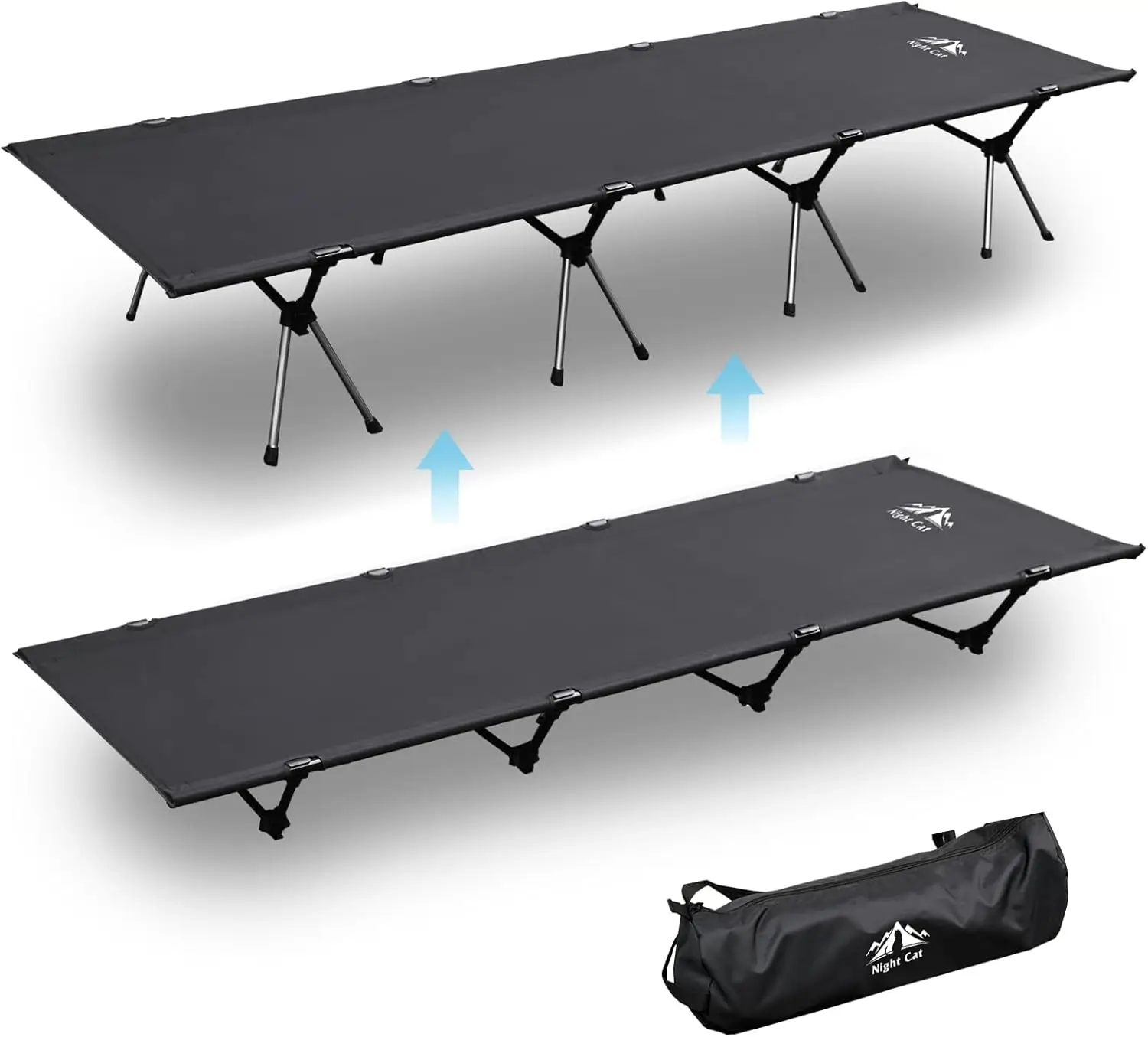 Portable Folding Camping Cot Bed for Adults - 1-Person Outdoor Elevated Sleeping Cot, Easy Set-Up, 87"x28"
Portable Folding Camping Cot Bed for Adults - 1-Person Outdoor Elevated Sleeping Cot, Easy Set-Up, 87"x28"