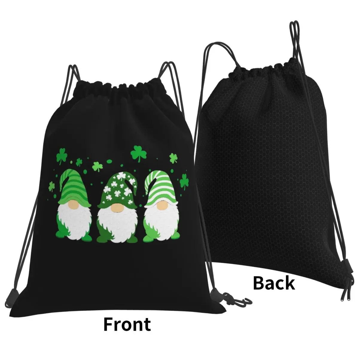 Lucky Gnomes Clover Backpacks Fashion Drawstring Bags Sports Bag Book Bags for Man Woman School
Lucky Gnomes Clover Backpacks Fashion Drawstring Bags Sports Bag Book Bags for Man Woman School