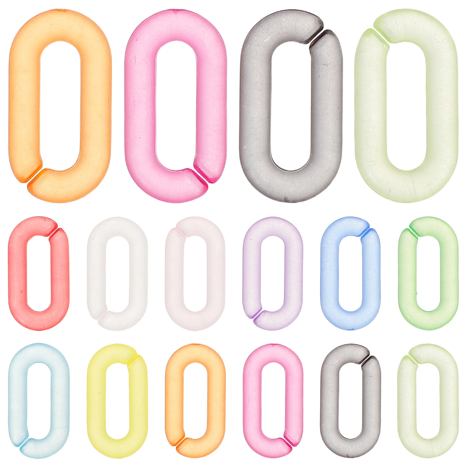 200pcs Matte Rainbow Wallet Chain Links Acrylic Quick Linking C-Clips Secure Open Ring Durable Lightweight Versatile Bag Charm
200pcs Matte Rainbow Wallet Chain Links Acrylic Quick Linking C-Clips Secure Open Ring Durable Lightweight Versatile Bag Charm